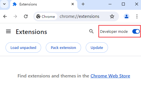 Developer mode step